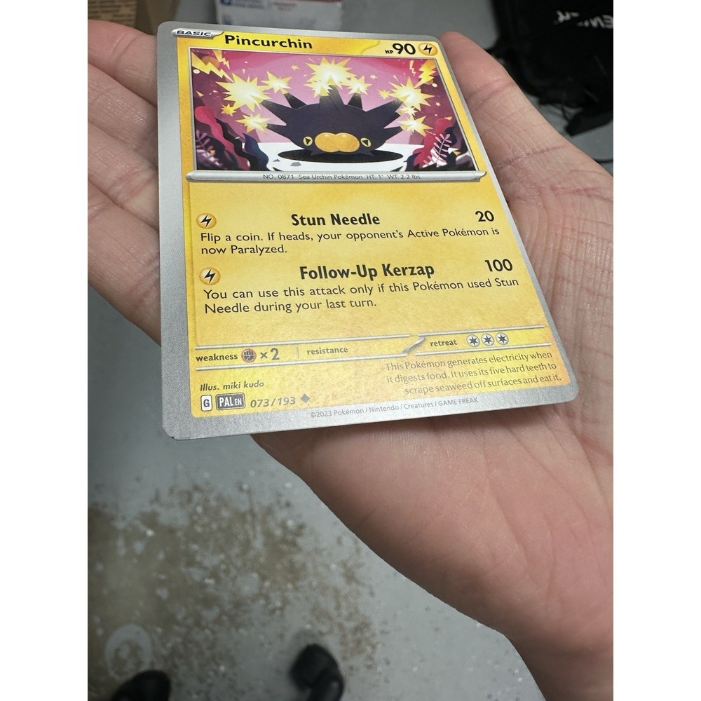 Pincurchin 073/193 MISCUT ERROR ALIGNMENT DOT - Uncommon - MP NON HOLO - Picture 14 of 14